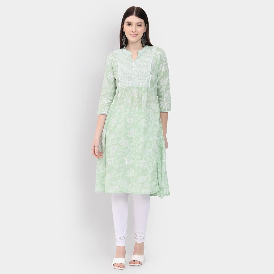 Ladies' Kurta , हल्का हरा, large image number null