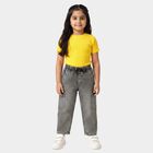Boys Grey Regular Fit Cargo Jeans, हल्का ग्रे, small