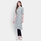 Printed Kurta, Light Grey, small image number null