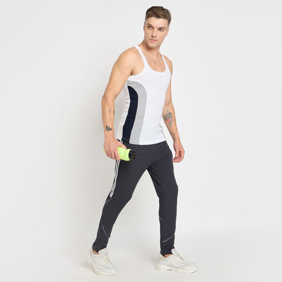 Men's 100% Cotton Gym T-Shirt, White, large image number null