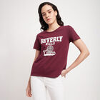 Round Neck T-Shirt, Wine, small image number null