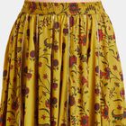 Printed Lehenga Skirt, Mustard, small image number null