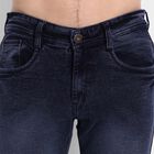 5 Pocket Skinny Fit Jeans, Dark Blue, small image number null