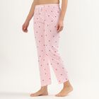 Women's Pink Regular Fit Solid Pyjama, हल्का गुलाबी, small