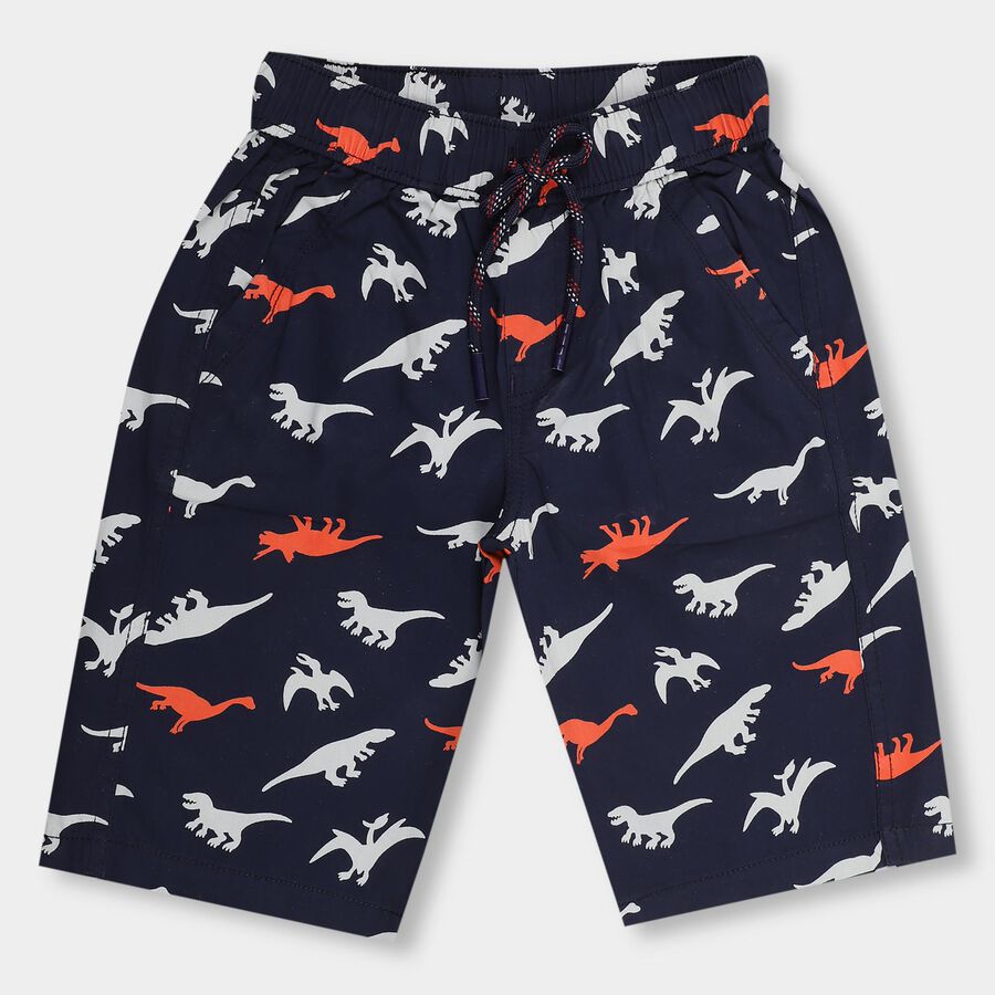 Boys' 100% Cotton Jamaicans , नेवी ब्लू, large image number null