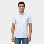 Men's Light Blue Cotton Classic Collar Casual Shirt, हल्का नीला, small
