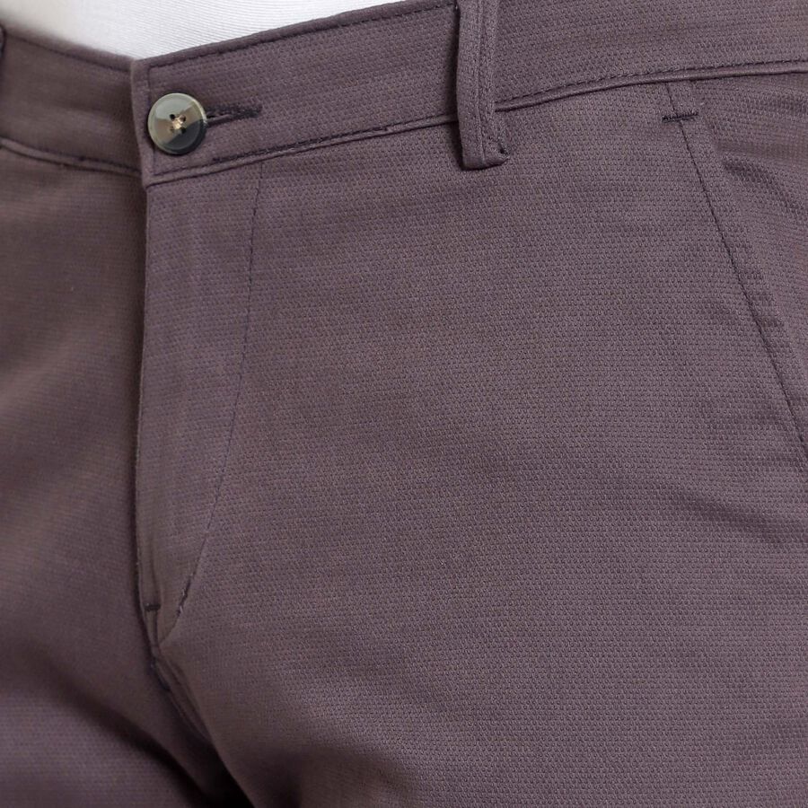 Cross Pocket Slim Fit Trousers, Dark Grey, large image number null