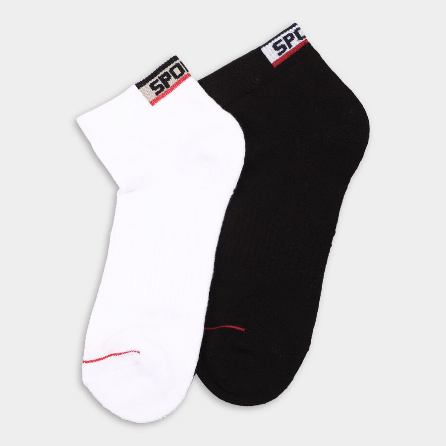 Men's Socks (Pack of 2), Melange Light Grey, large