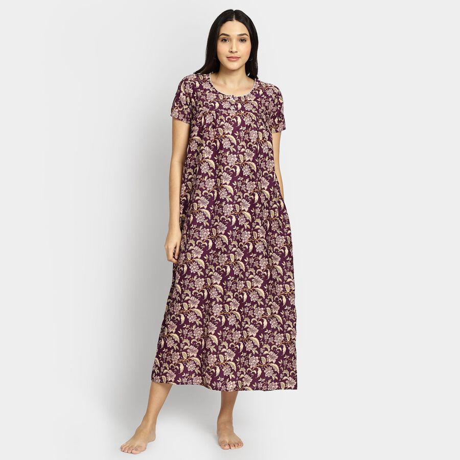 Ladies' Nighty, बैंगनी, large image number null