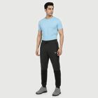 Men's Charcoal Jogger Fit Side-Piped Track Pants, चारकोल, small