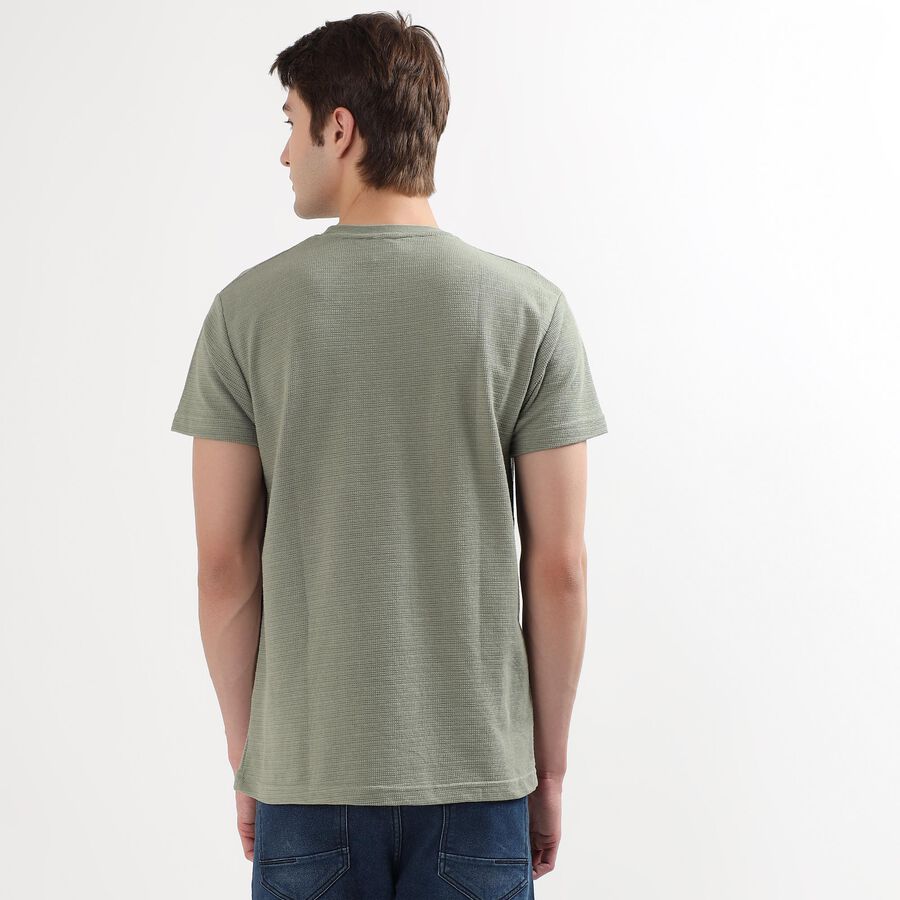 Men's Half Sleeves T-Shirt, Light Green, large