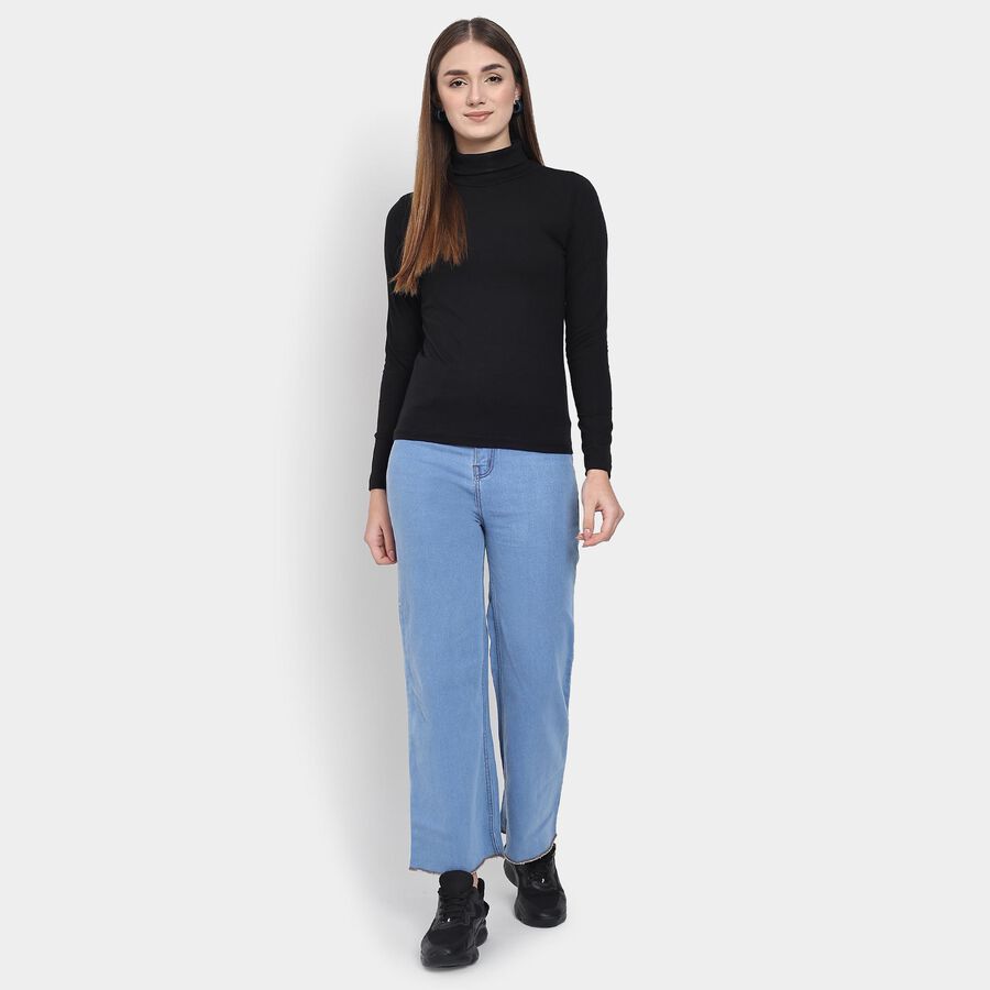 Ladies' Top , काला, large image number null