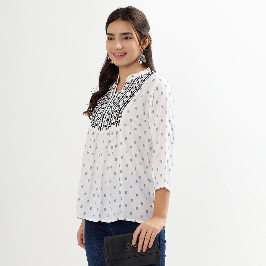 Ladies' Kurta, Off White, large image number null