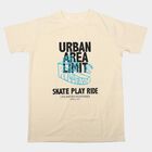 Boys' Off White Round Neck Regular Boys T-Shirt, Off White, small