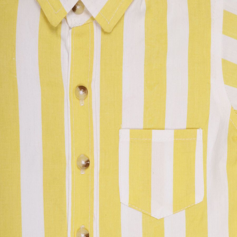 Infants 100% Cotton Shirt , पीला, large image number null