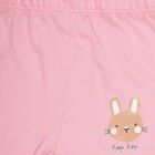 Infants' Soft Pink Elasticated Bunny Print Pyjama, Pink, small image number null