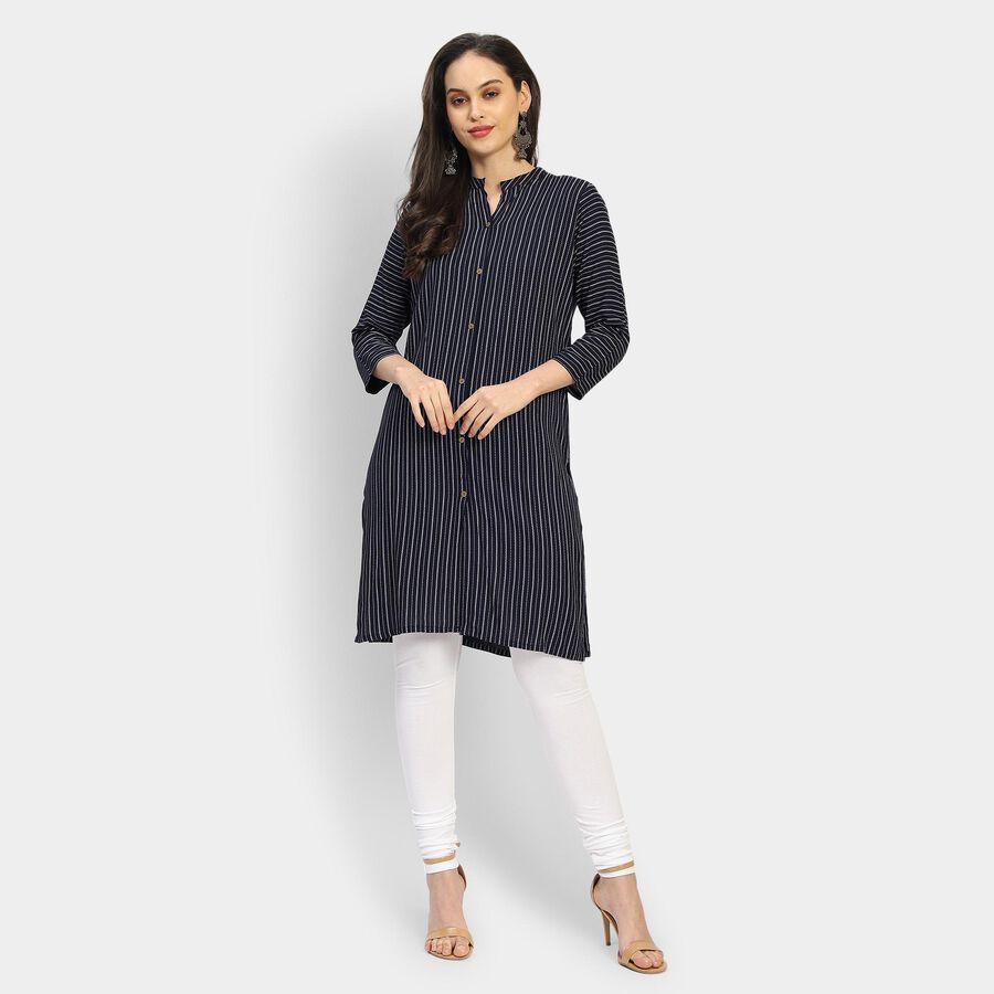 Ladies' Kurta, Navy Blue, large image number null