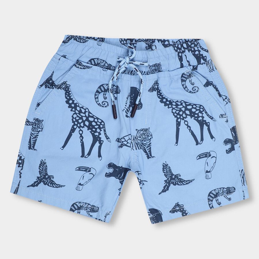 Boys' 100% Cotton Bermuda , Mid Blue, large image number null