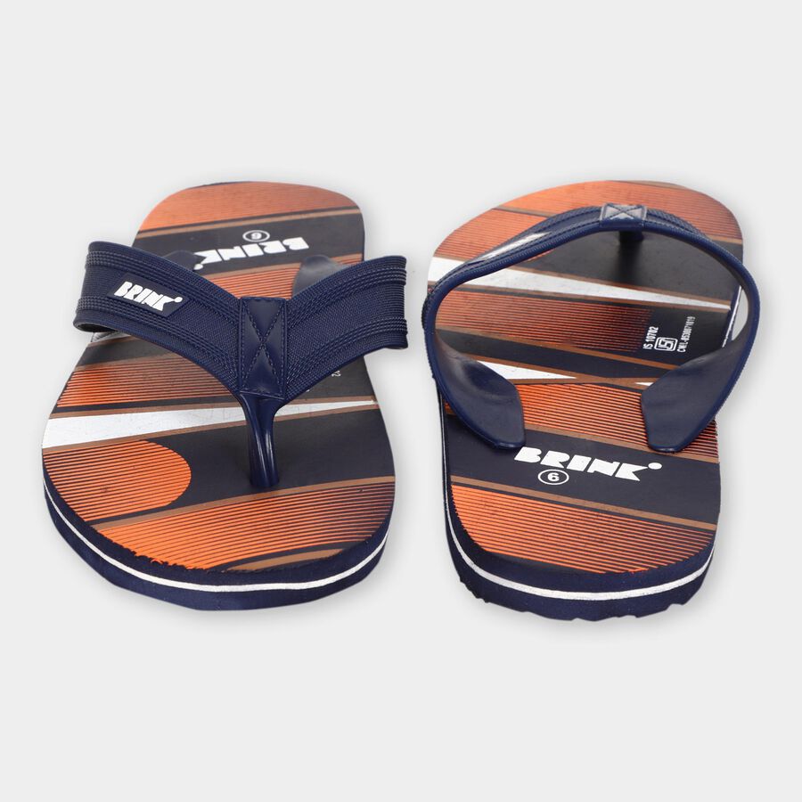 Men's V Strap Slipper, Navy Blue, large image number null