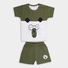 Infant Boys' 100% Cotton Baba Suit , ओलिव, small