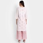 Printed Straight Kurta, Off White, small image number null