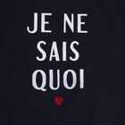 Girls' Navy Blue Crew Neck Graphic Print Sweatshirt, Navy Blue, small image number null