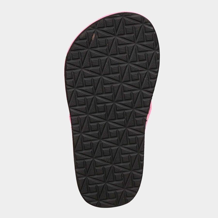 Kids Printed Slippers, Pink, large image number null