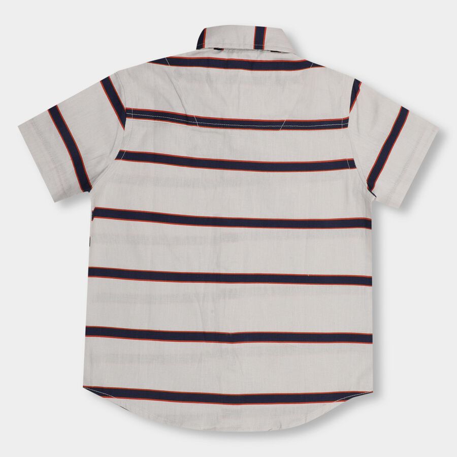 Boys' 100% Cotton Casual Shirt, सफ़ेद, large image number null