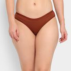 Ladies' 100% Cotton Panty, Brown, small image number null