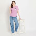 Ladies' Round Neck T-Shirt, बैंगनी, small image number null