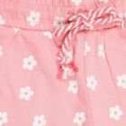 Girls' 100% Cotton Pull Ups Shorts, Pink, small image number null