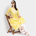 Ladies' 100% Cotton Kurta , Yellow, small image number null