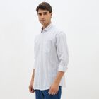 Men's Light Grey Cotton Classic Collar Casual Shirt, Light Grey, small image number null