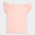 Girls' 100% Cotton T-Shirt, हल्का गुलाबी, small image number null