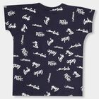 Girls' 100% Cotton T-Shirt , Navy Blue, small image number null