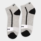 Men's Socks (Pack of 2), काला, small