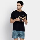 Men's 100% Cotton Boxers, Dark Green, small