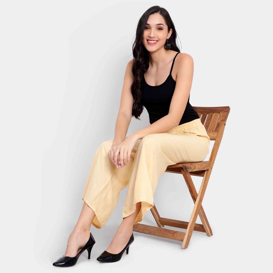 Solid Palazzo, Beige, large image number null