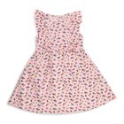 Girls' Light Pink Floral Print Sleeveless Frock, Light Pink, small image number null