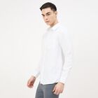 Men's White Classic Collar Classic Formal Shirt, White, small