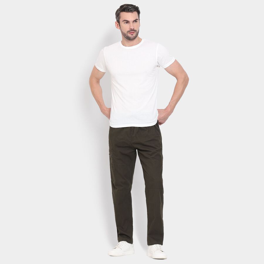 Men's 100% Cotton Track Pants , ओलिव, large image number null