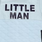 Infants' Light Blue Round Neck Quilted Baba Suit, हल्का नीला, small image number null