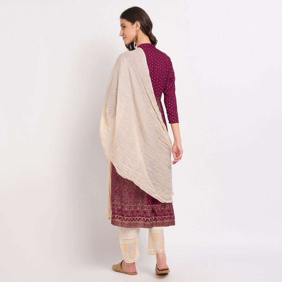 Ladies' Dupatta, Beige, large image number null