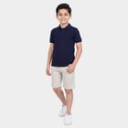 Boys Navy Blue Polo Neck Polo Boys T-Shirt, नेवी ब्लू, small