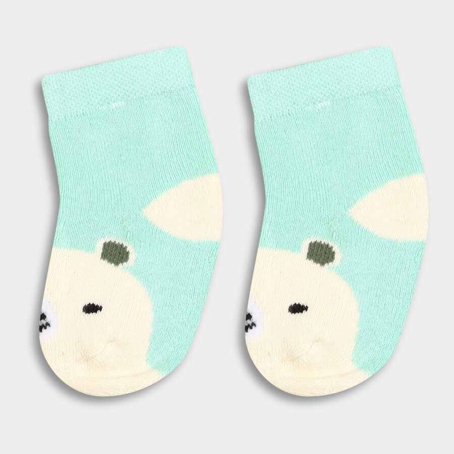 Infant's Socks (Pack of 2), Light Green, large image number null