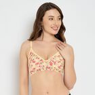 Ladies' 100% Cotton Bra , Yellow, small image number null