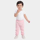 Infants' Pink Jogger Fit Bunny Printed Cotton Pyjama, Pink, small