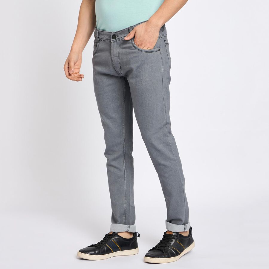 Men's Skinny Jeans, हल्का ग्रे, large image number null