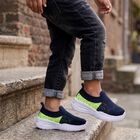 Boys' Navy Blue Slip-On Sneakers, Navy Blue, small