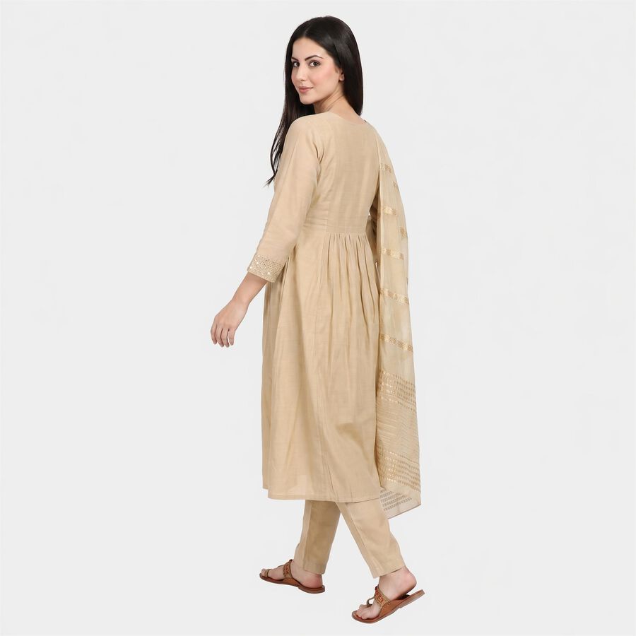 Women's Beige Ethnic Set, Beige, large